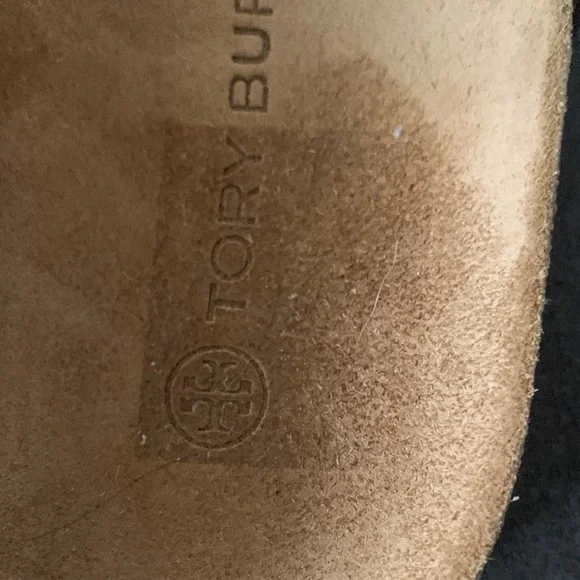 Tory Burch Miller Cloud sandals with Mettalic Gold and Tan. - Picture 12 of 12